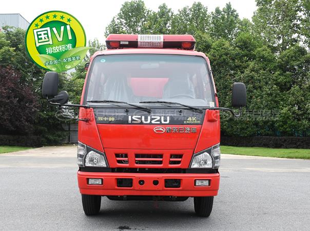 國六五十鈴1.5噸小型水罐消防車藍(lán)牌消防車