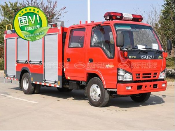 國(guó)六五十鈴小型水罐消防車2.5噸